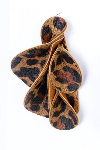 Cercei unicat - animal print