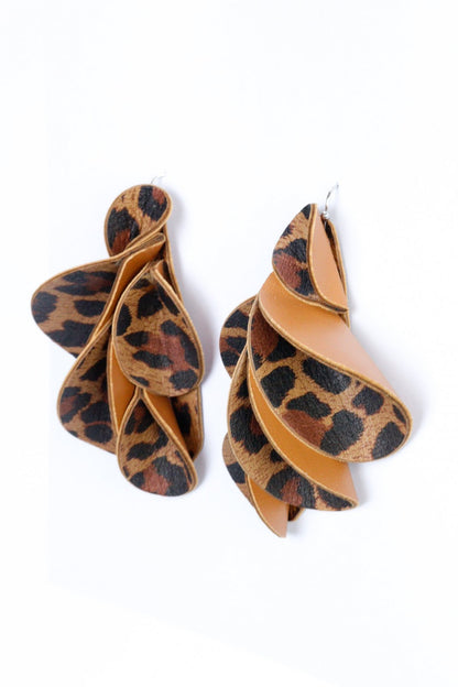 Cercei unicat - animal print