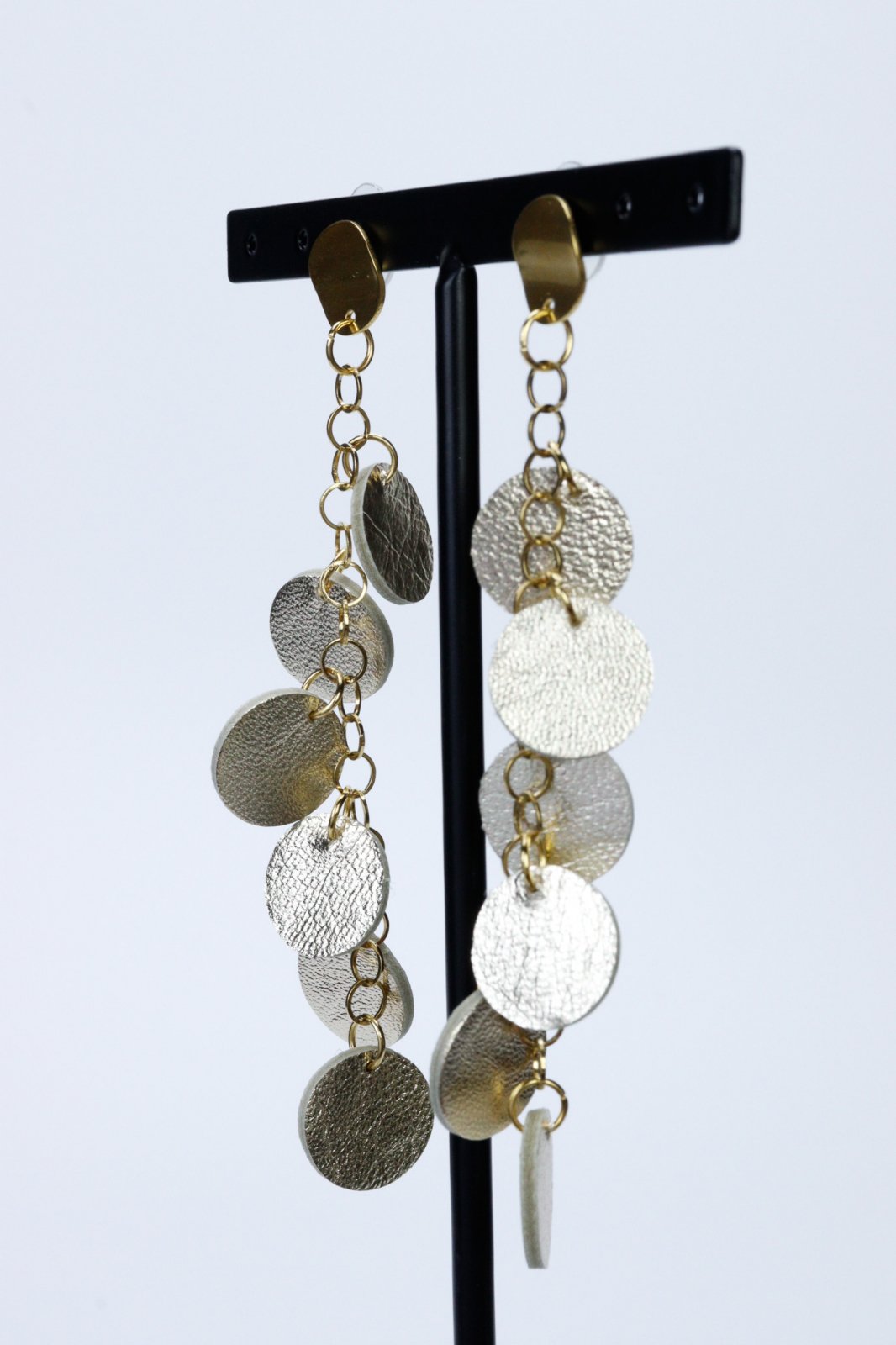 Unique leather earrings