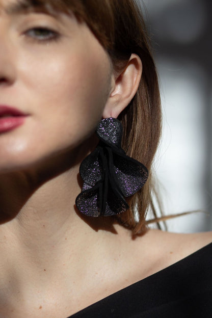 Cercei unicat - Gri-argintiu