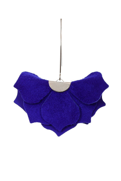 Cercei Urban Petals - Albastru electric