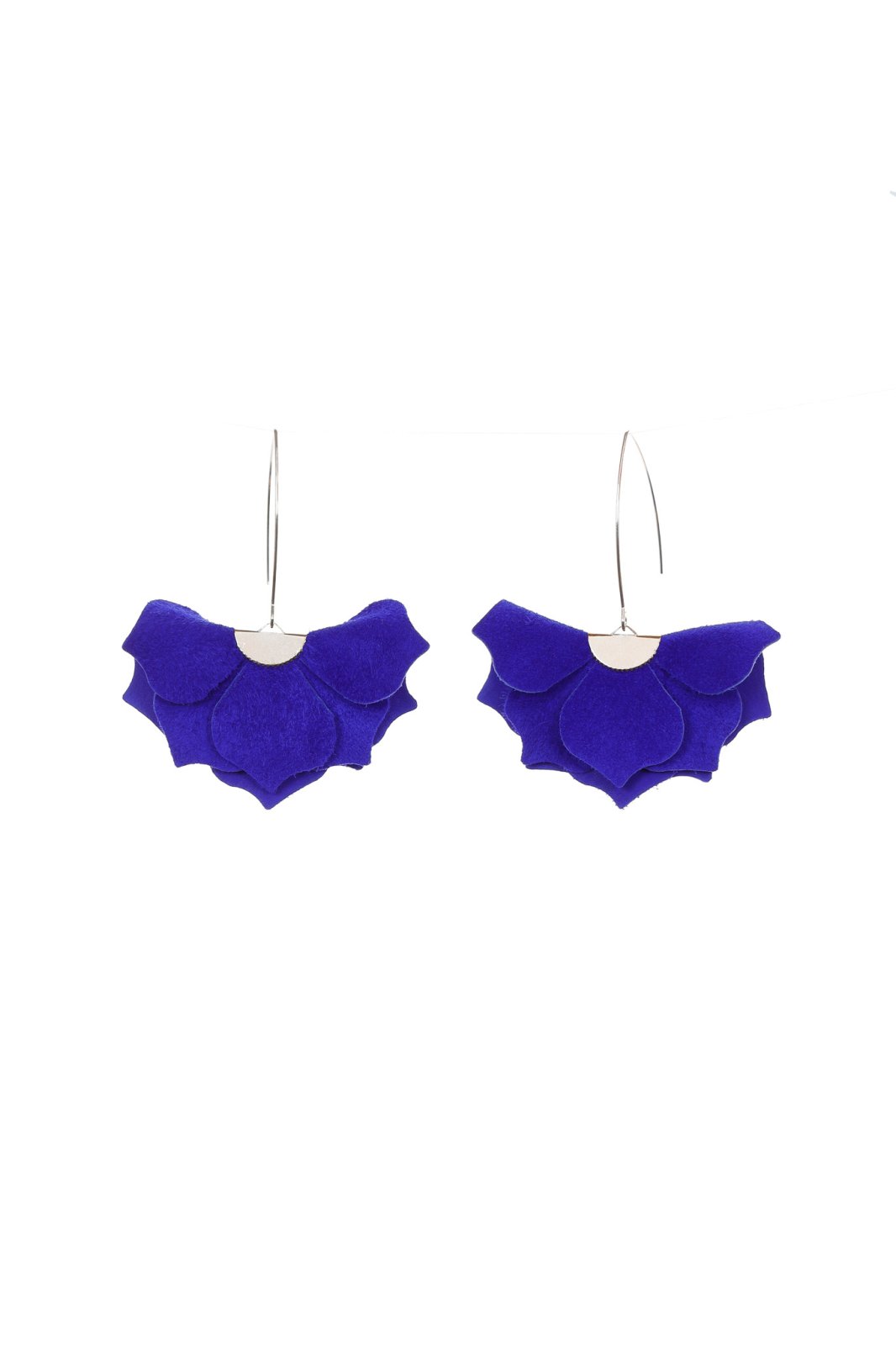 Cercei Urban Petals - Albastru electric