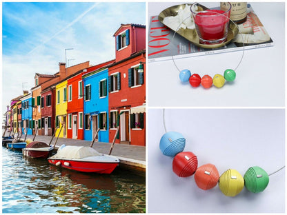 Colier Burano 2 - Leatherbonbon (491) din piele