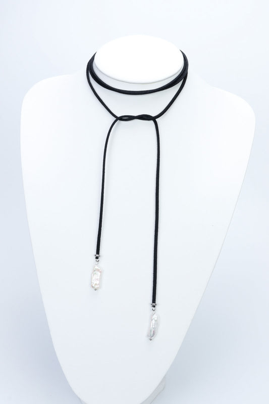 Colier choker cu perle naturale