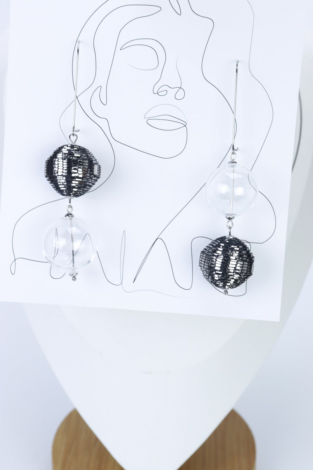 "Let me shine" necklace and earrings set 2 - Unique