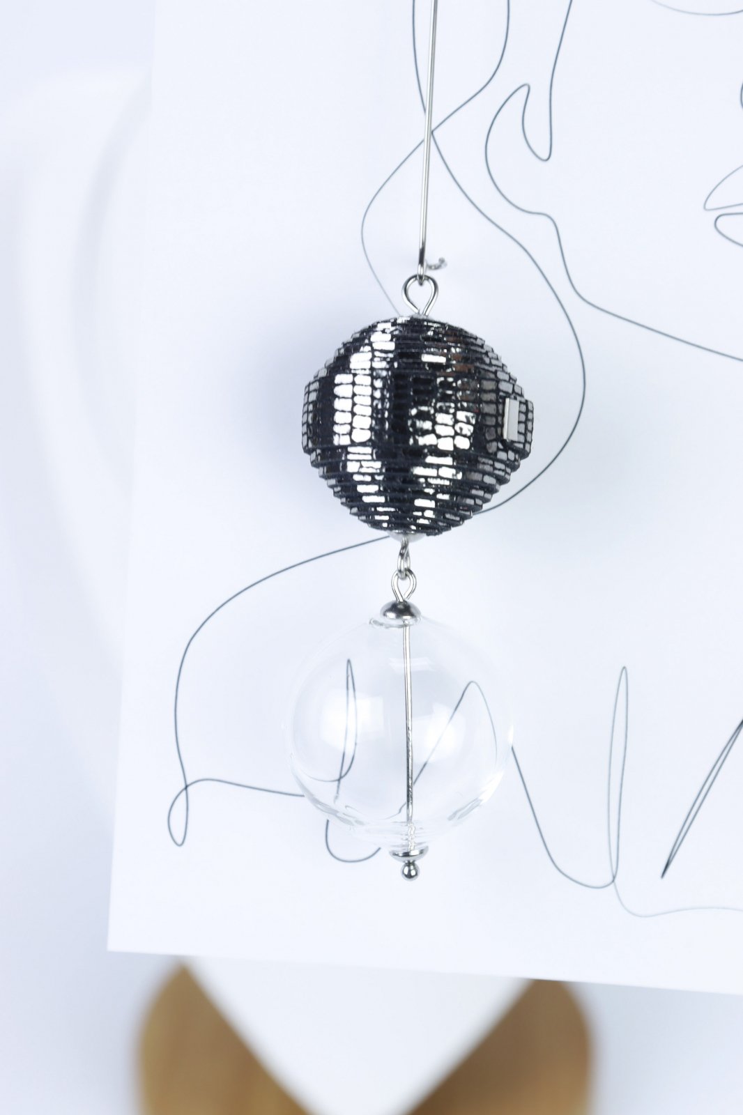 "Let me shine" necklace and earrings set 2 - Unique