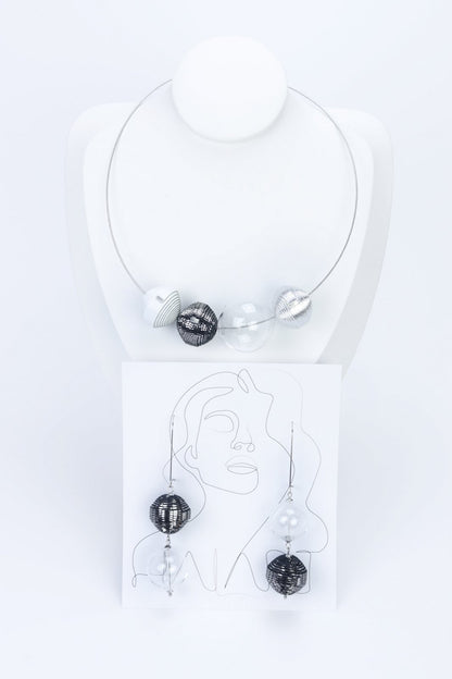 Set colier si cercei "Let me shine" 2 - Unicat