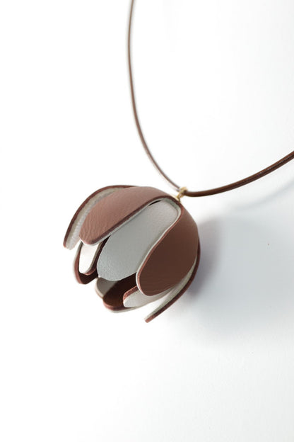 Set floral Colier si Cercei reglabil - Maro Grej