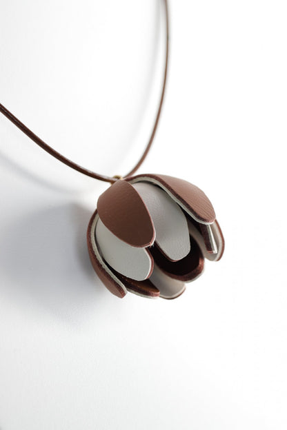 Set floral Colier si Cercei reglabil - Maro Grej