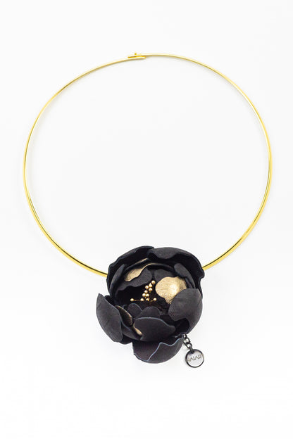 Colier bujor, baza fixa din otel inoxidabil