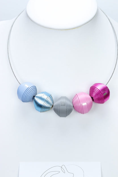 Set Colier + cercei Leatherbonbon (101) din piele