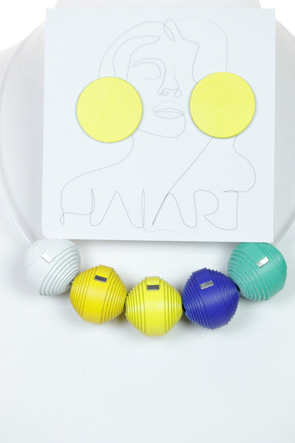 Set Cercei + Colier Leatherbonbon CAPRI (205)