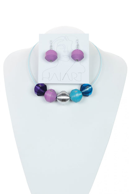 Set Colier si Cercei Leatherbonbon (224) din piele