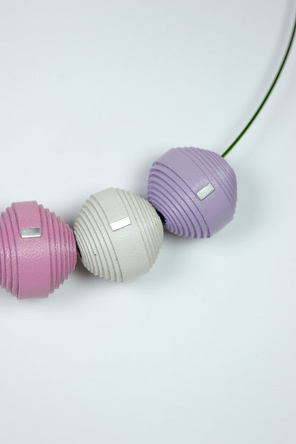 Set Cercei + Colier Leatherbonbon LAVANDA (225)