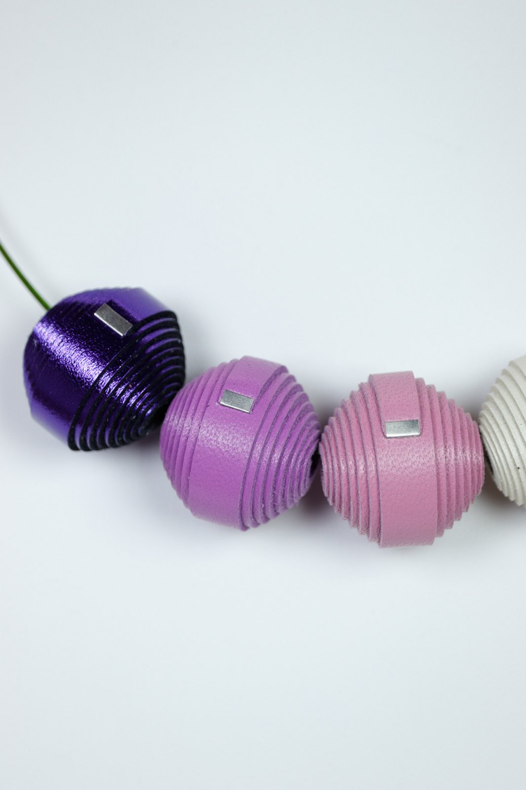 Set Cercei + Colier Leatherbonbon LAVANDA (225)