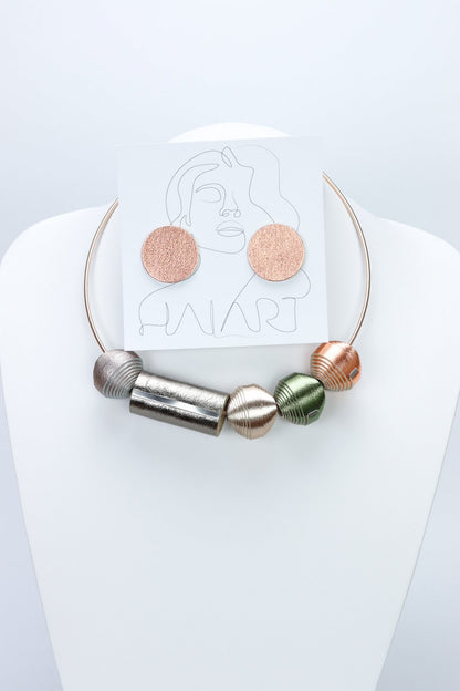 Set Cercei + Colier Leatherbonbon & Marshmellow