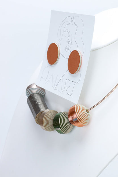 Set Cercei + Colier Leatherbonbon & Marshmellow