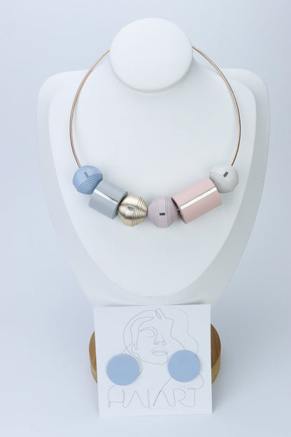 Set Colier si cercei Leatherbonbon