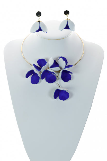 Set floral colier + cercei