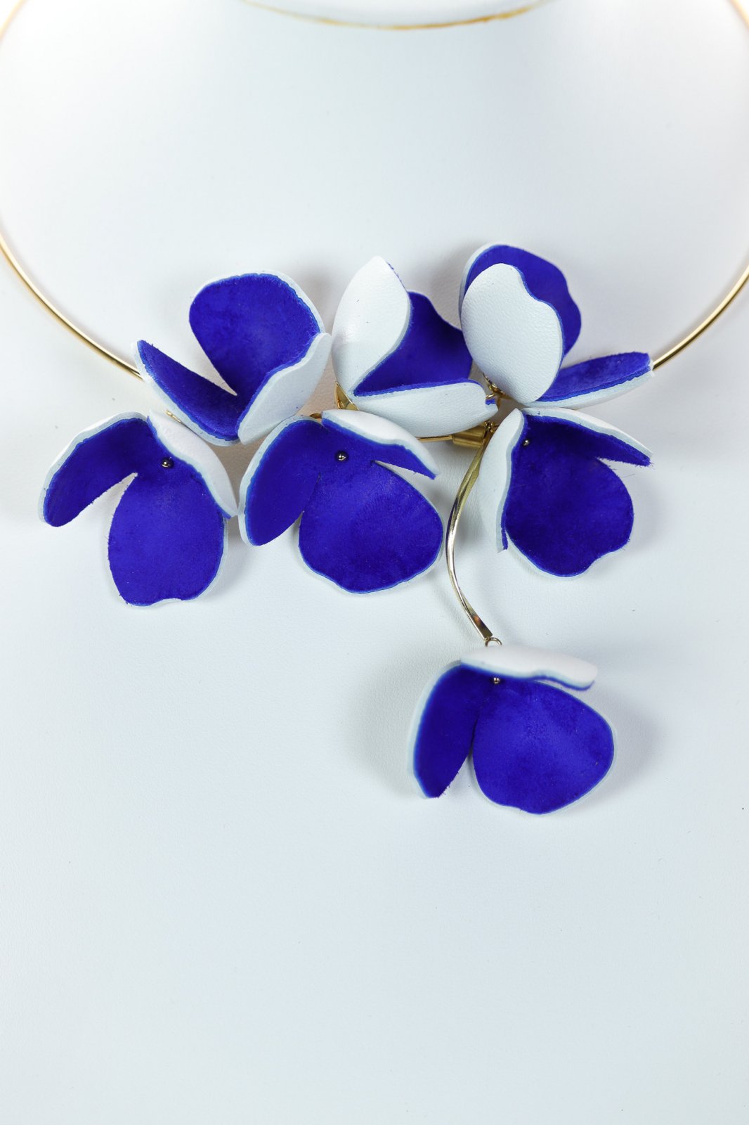 Set floral colier + cercei