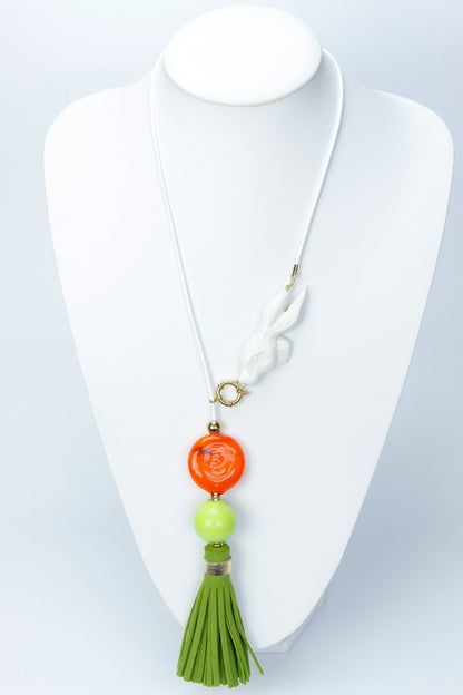 Colier unicat cu ceramica