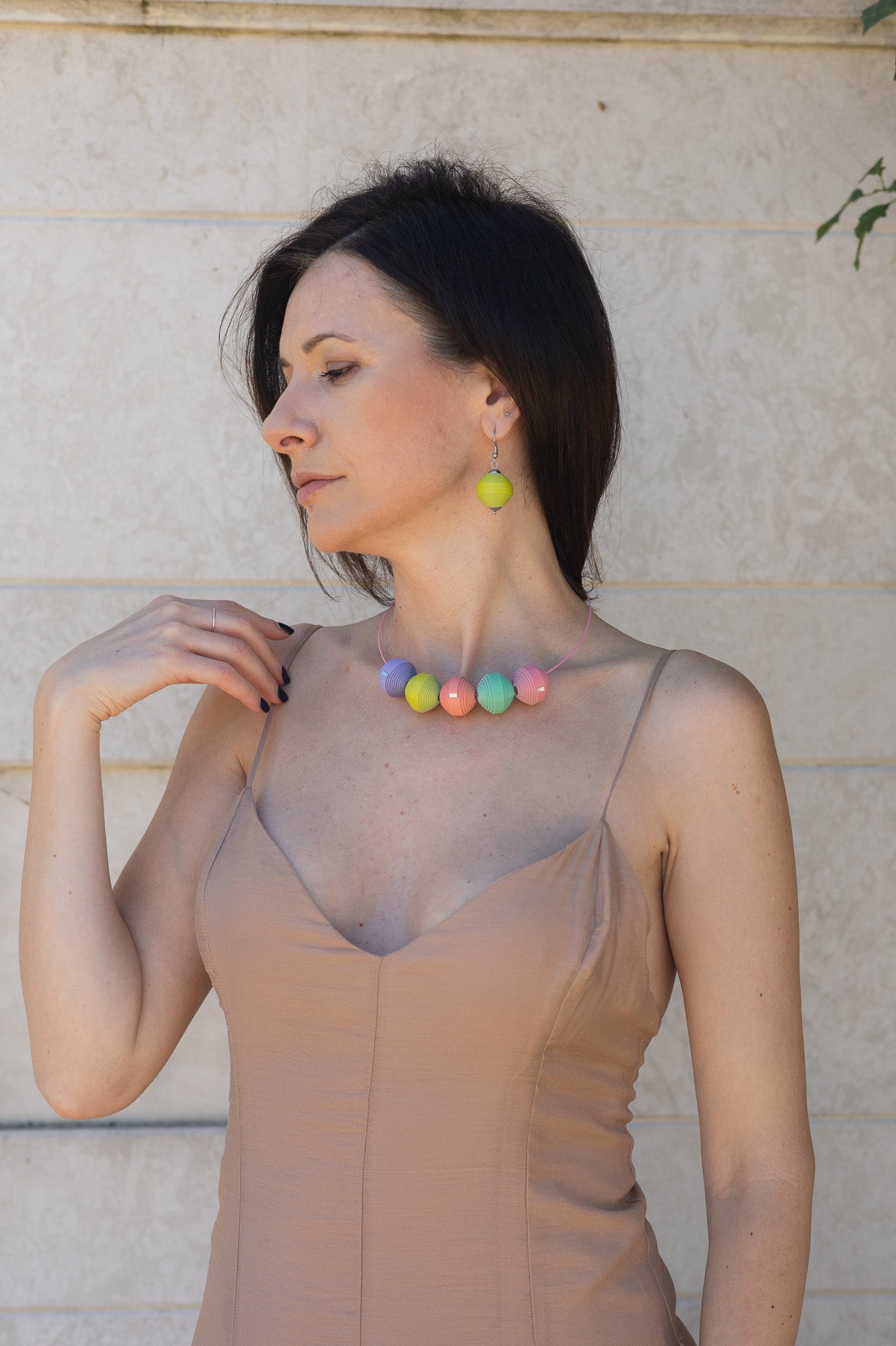 Set Colier + Cercei Leatherbonbon (302)
