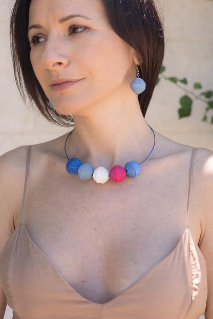 Set Colier + Cercei Leatherbonbon (303)