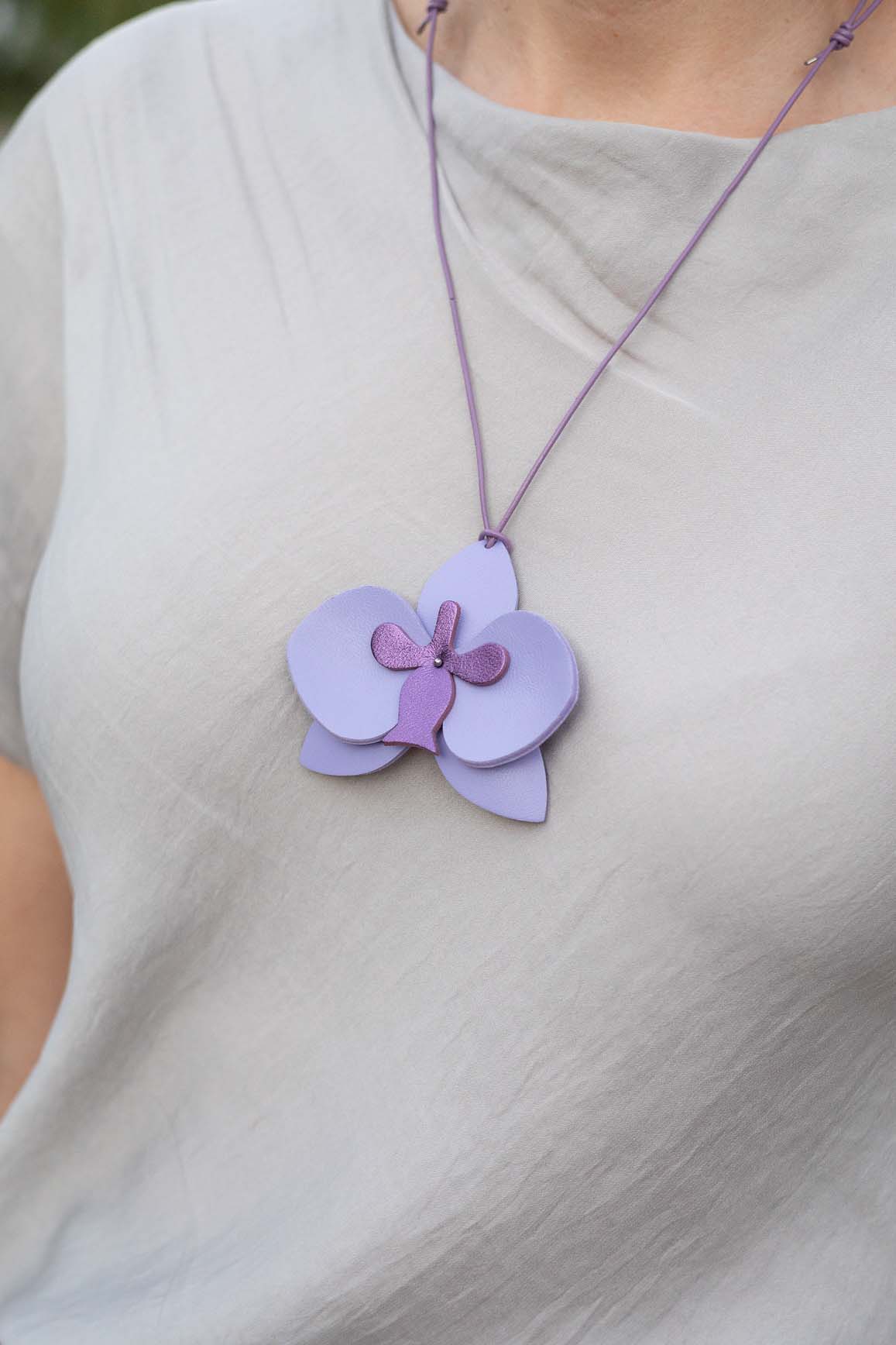 Colier Orhidee - Lavanda & Violet
