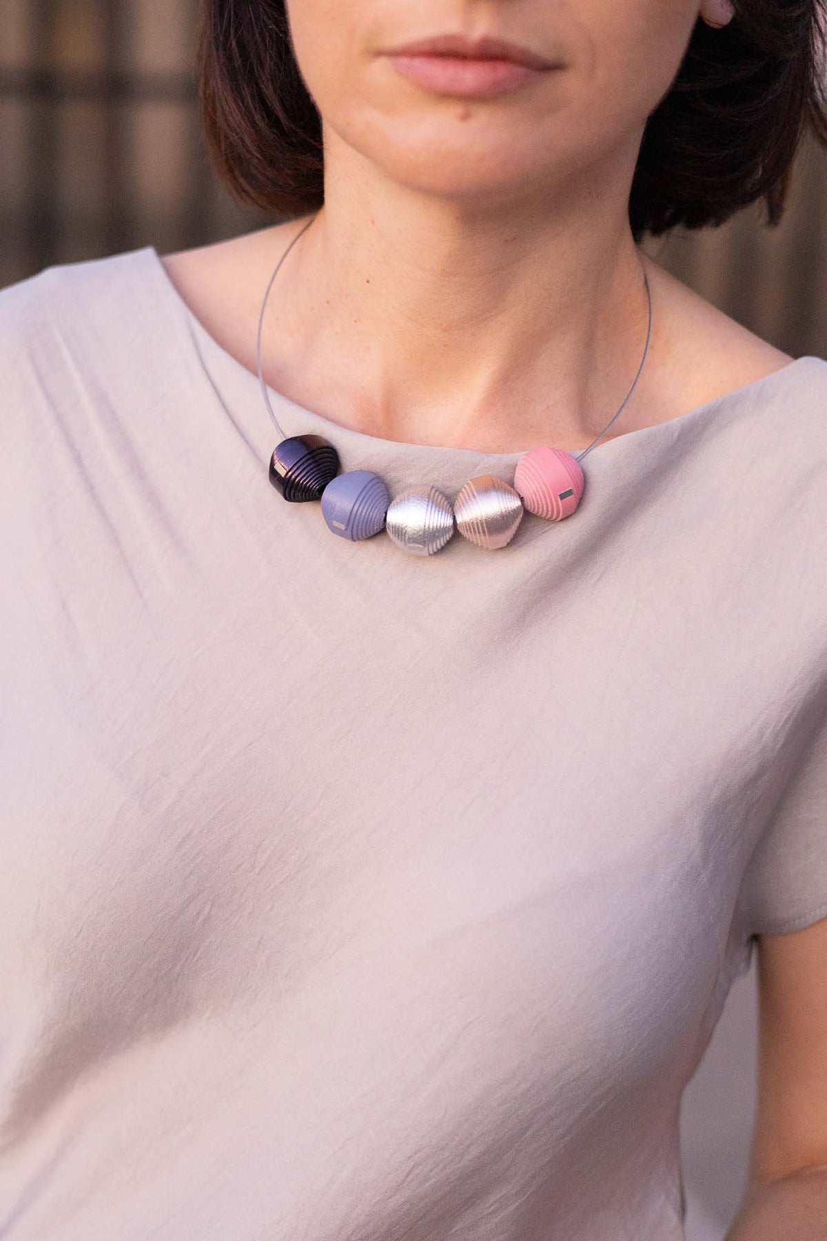 Leatherbonbon leather necklace (309)