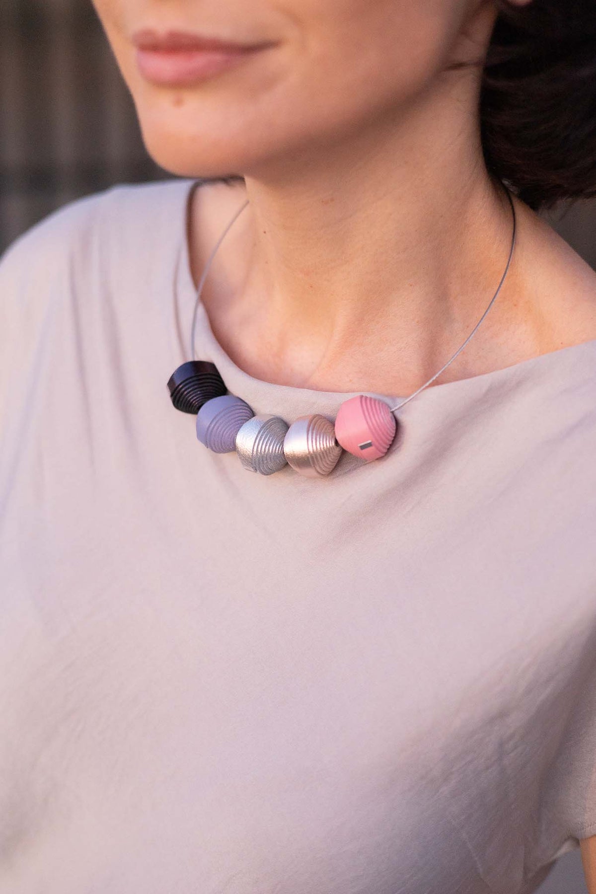 Leatherbonbon leather necklace (309)