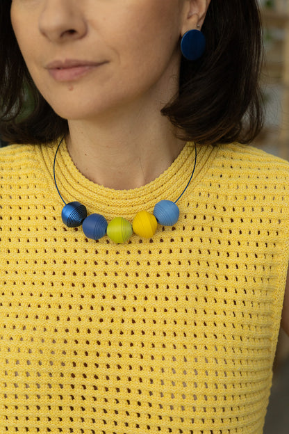 Set Colier Leatherbonbon + Cercei Geometrici (314)