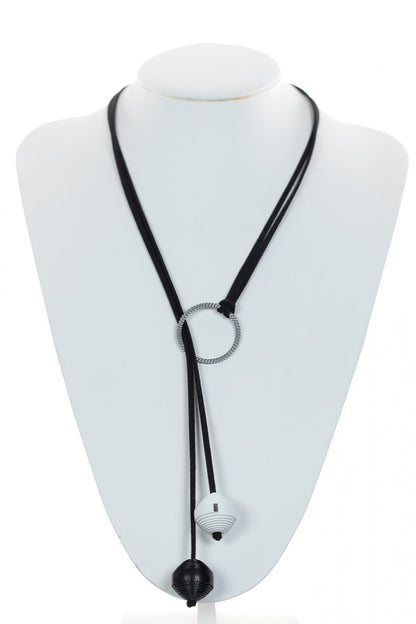 Colier snur de piele cu leatherbonbon