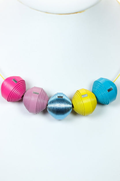 Set Colier Leatherbonbon + Cercei (210) din piele