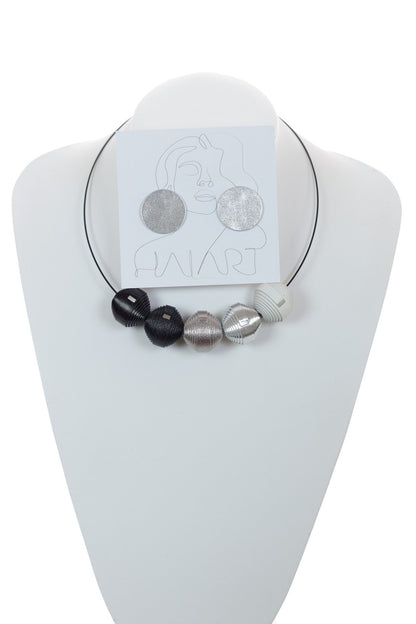 Set Colier Leatherbonbon + Cercei (245) din piele