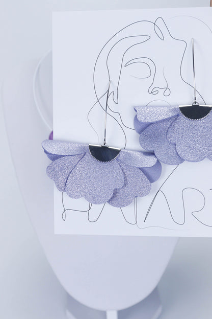 Set Colier leatherbonbon si cercei din piele