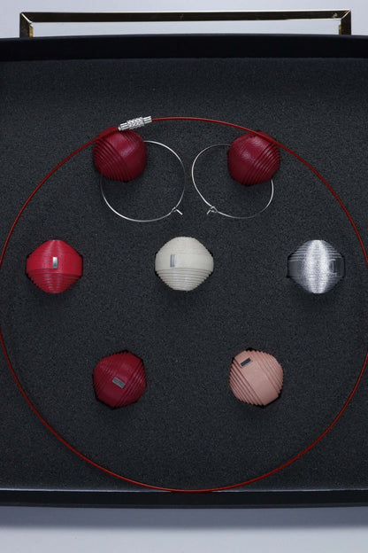 Set Colier si Cercei leatherbonbon