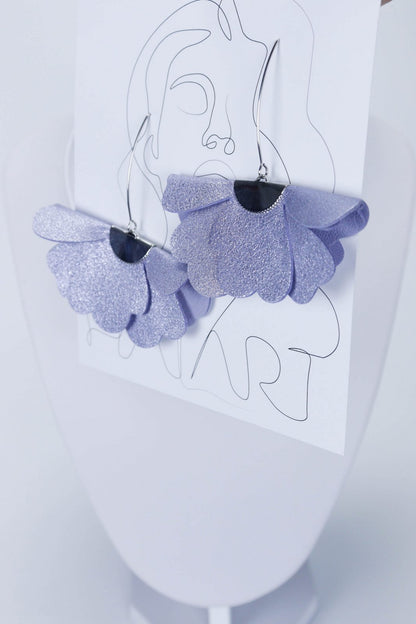 Set Colier leatherbonbon si cercei din piele