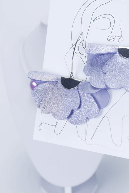 Set Colier leatherbonbon si cercei din piele