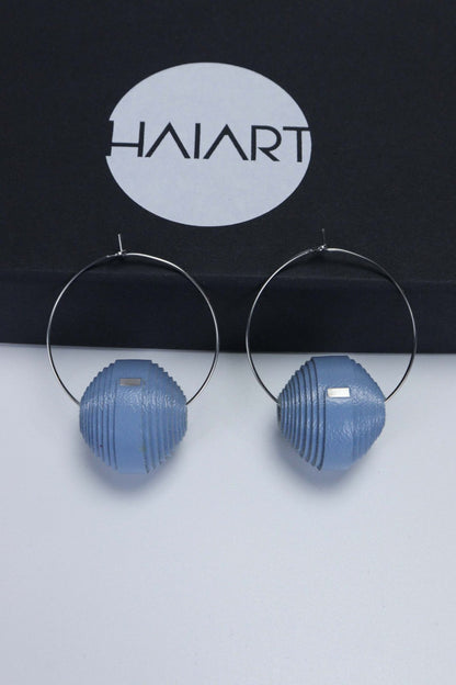 Set Colier leatherbonbon si cercei din piele