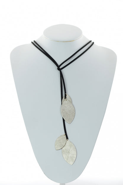 Set Colier si Cercei - Negru + auriu