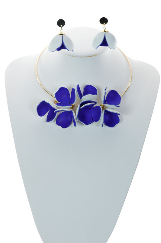 Set floral colier + cercei